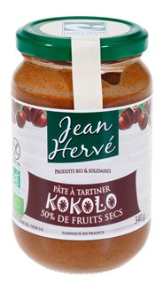 Jean Hervé Kokolo smeerpasta zonder melk/zonder palmolie bio 340g - 7069